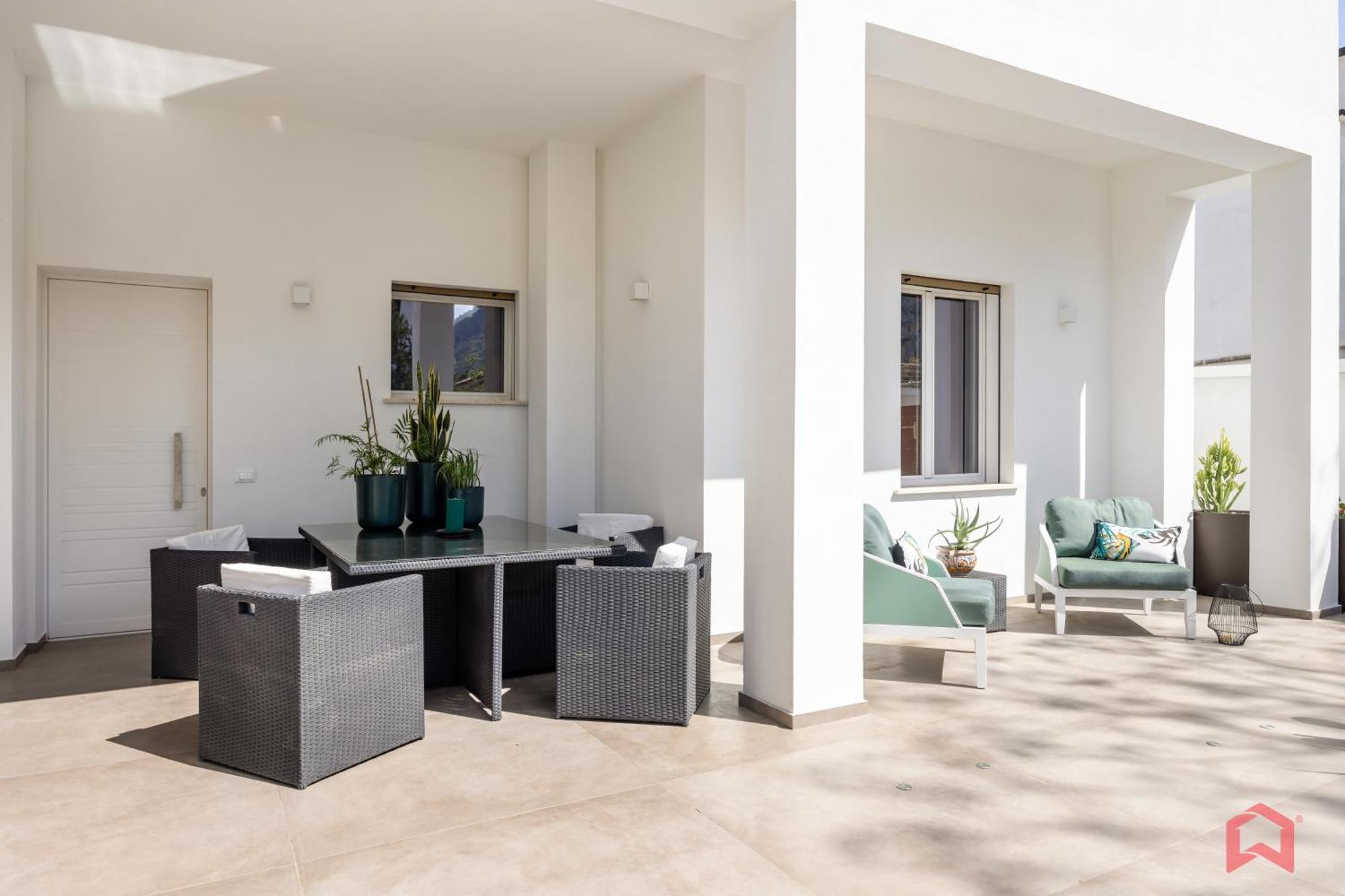 Appartamento In Villa Con Piscina Privata Palermo Eksteriør billede